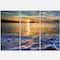 Designart - Peaceful Sandy Beach with Waves - Extra Large Canvas Art Print